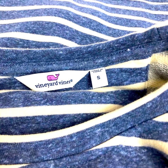 Vineyard Vines Striped Pullover Crew Sz Sm - Picture 2 of 4